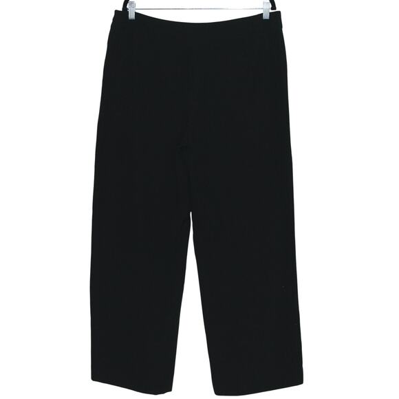 Giorgio Armani 100% Silk Black Wide Leg Dress Pants Size 12 - Picture 5 of 7